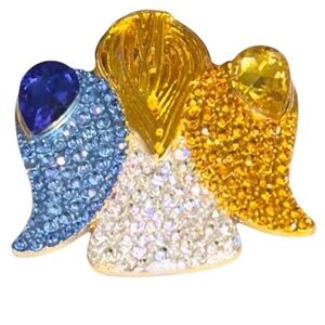 Guardian ANGEL RHINESTONE Brooch